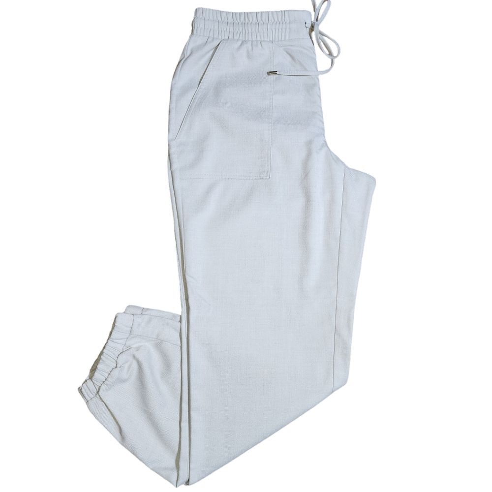 Nine West NWT Beige Mid Rise Tie‎ Waist Jogger Size M